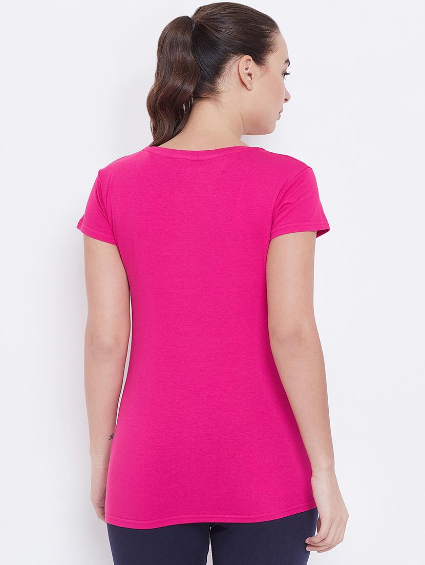 women's plain round neck t-shirt - 16768086 - Standard Image - 2