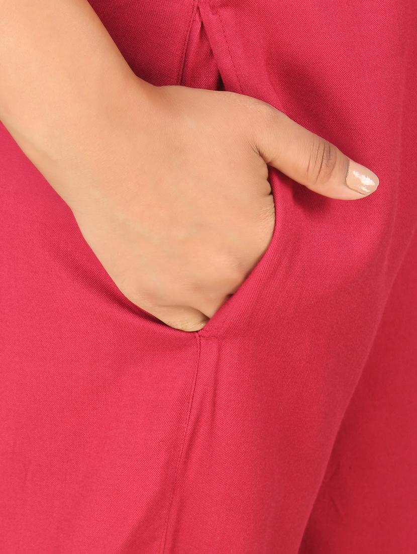women solid flat front cigarette pants - 16774474 - Standard Image - 4