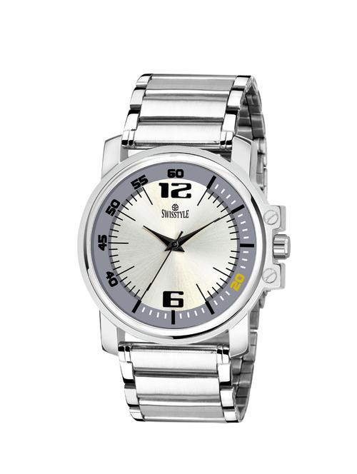 swisstyle  analog white dial men watch-ss-gr807-wht-slv-ch - 16791327 - Very Small Image - 1