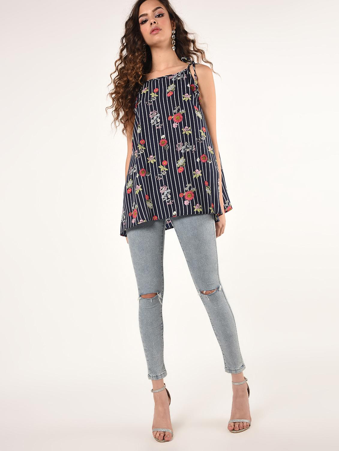 women's straight shoulder strap top - 16802332 - Standard Image - 3