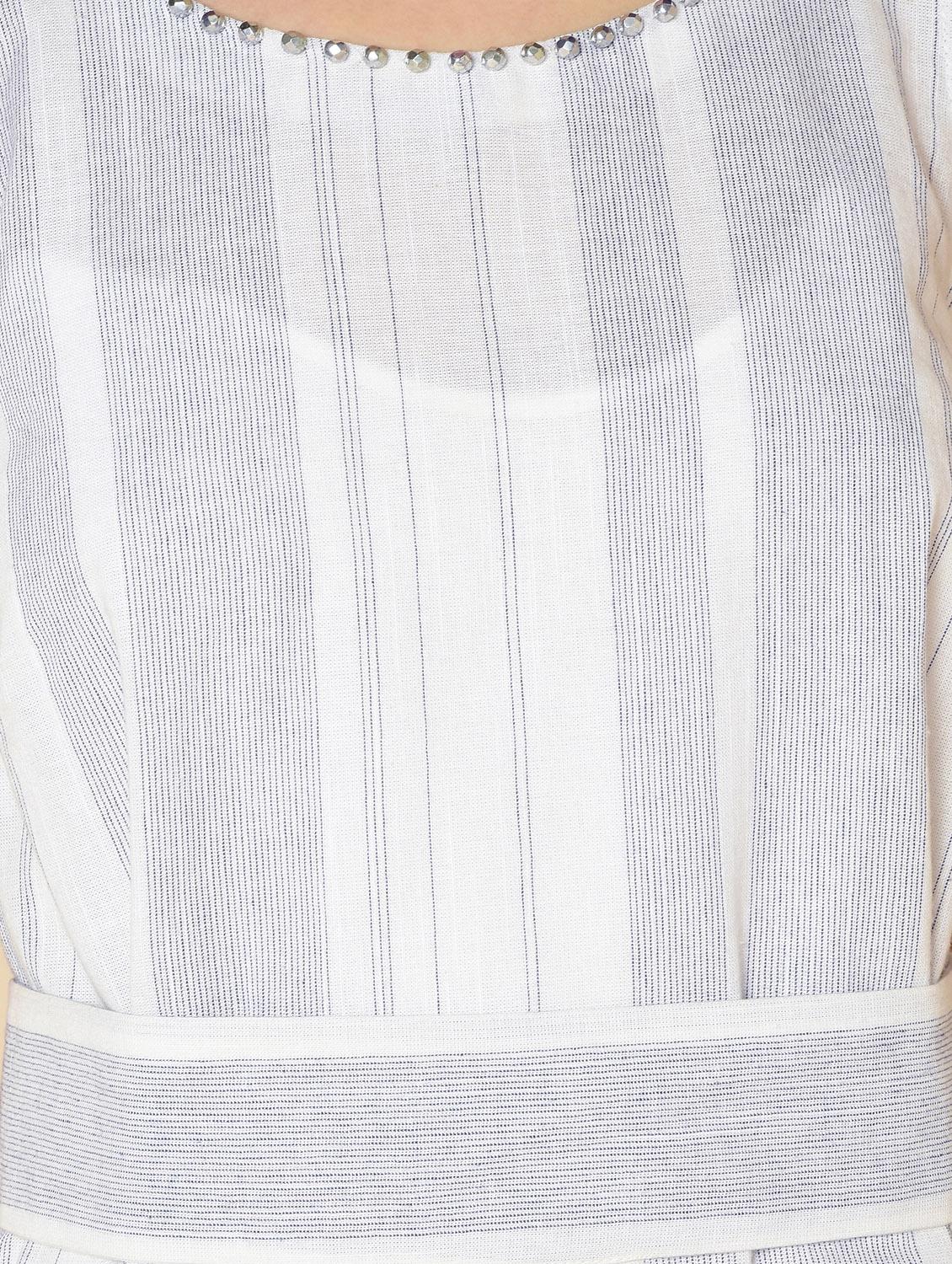 women's belted striped dress - 16810934 - Standard Image - 4