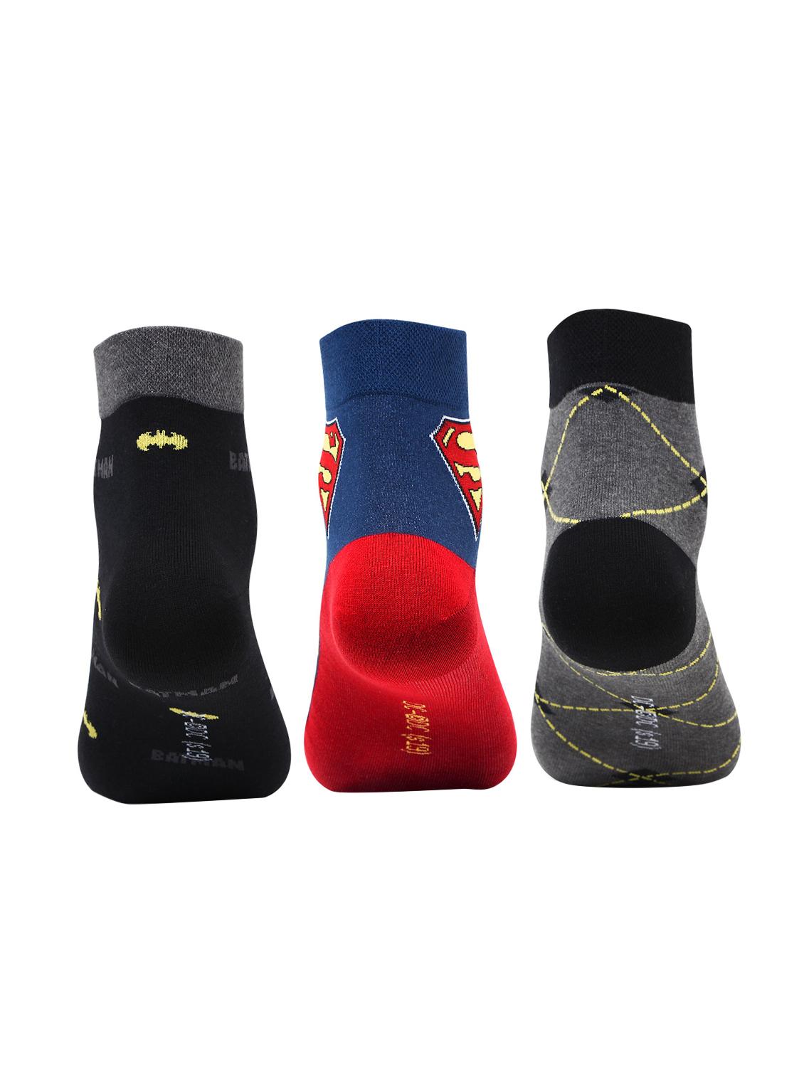 multi colored cotton ankle length socks - 16811321 - Standard Image - 3