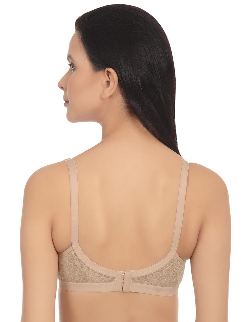 floral patch sheer panel bra - 16815652 - Standard Image - 2