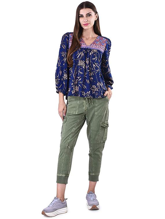 women's straight v neck top - 16816426 - Zoom Image - 3
