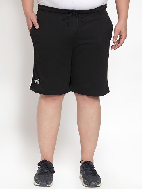 black side striped shorts (plus size) - 16828624 - Very Small Image - 1