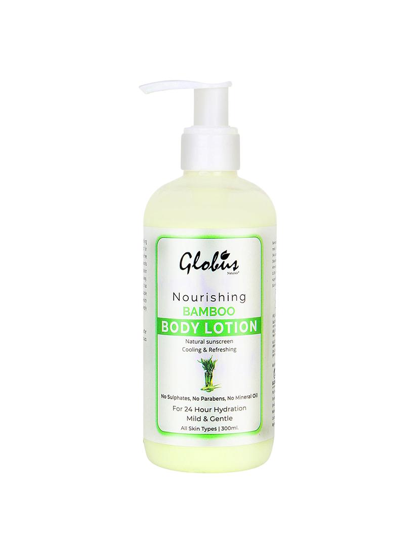 globus naturals nourishing bamboo body lotion 300 ml