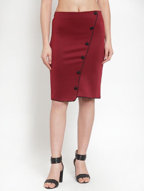 button-up straight skirt  - 16830226 - Very Small Image - 1