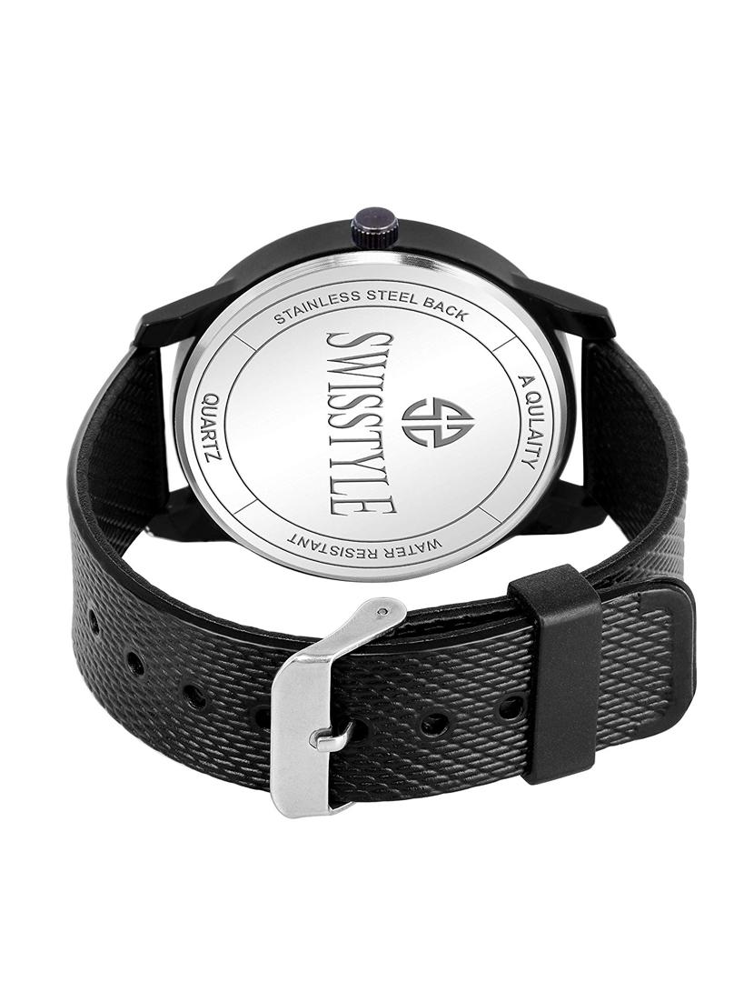 swisstyle date and day dial black analogue watches for men-ss-gr184-blk-blk (1) - 16834305 - Standard Image - 2