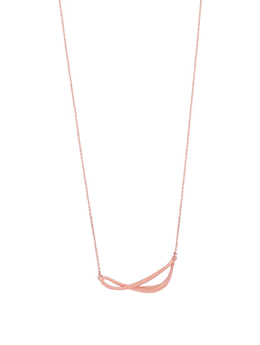 pink rose gold  chain pendant