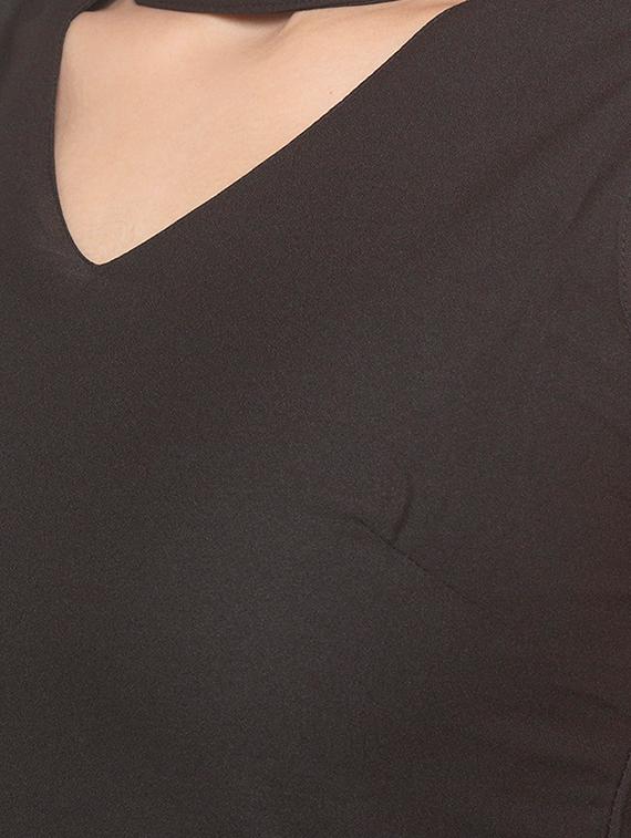 women's fit & flare solid dress - 16889895 - Standard Image - 4