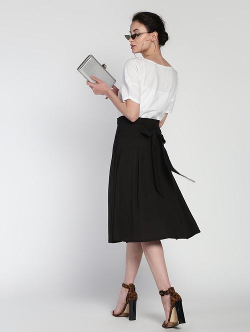 tie back flared skirt  - 16911272 - Very Small Image - 1