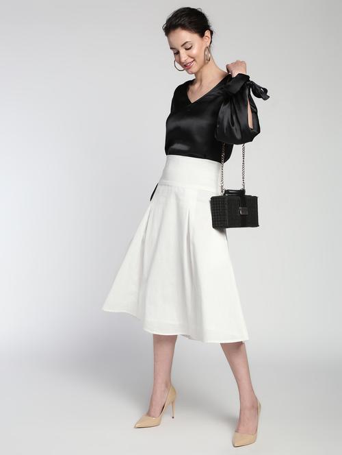 tie back flared skirt  - 16911273 - Very Small Image - 1