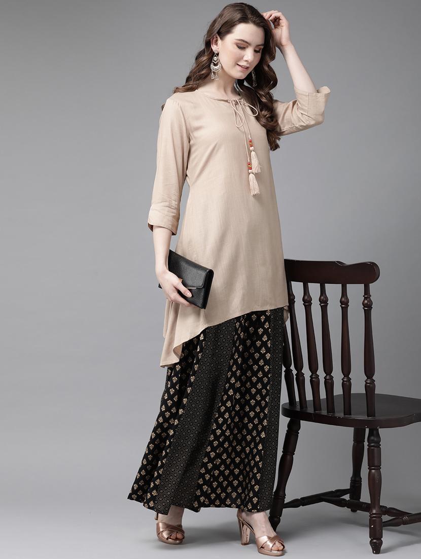 women's asymmetric kurta - 16953130 - Standard Image - 3