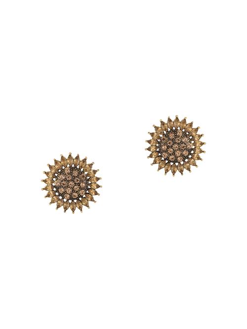 gold brass studs earring - 16955326 - Very Small Image - 1