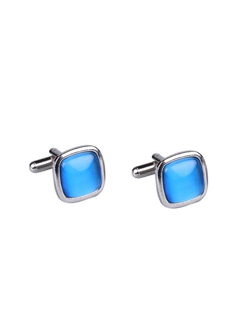 blue metal cufflinks - 16973351 - Very Small Image - 1