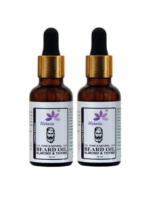 alphacia almond beard oil 60ml - 17022387 - Standard Image - 0
