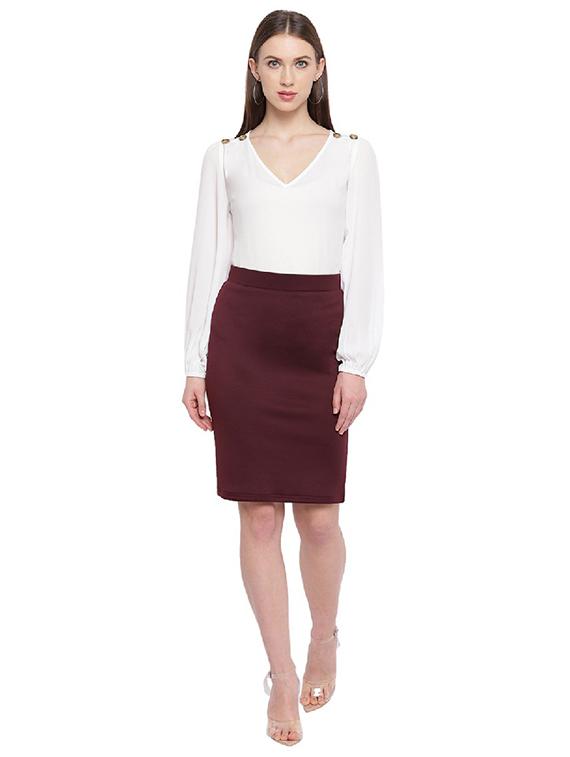 high rise pencil skirt - 17024567 - Standard Image - 3