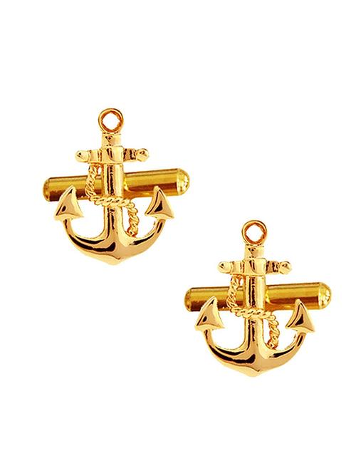 gold metal cufflinks - 17068915 - Very Small Image - 1