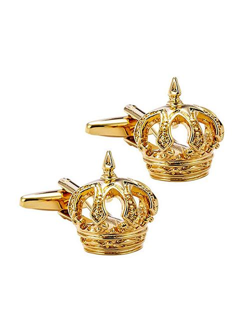 gold metal cufflinks - 17068916 - Very Small Image - 1
