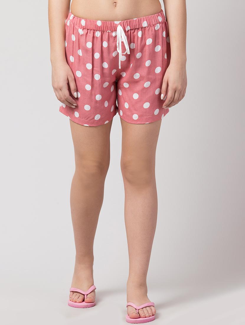 mid rise polka dot shorts - 17087732 - Zoom Image - 0