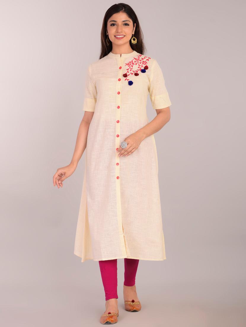women's front slit kurta - 17101990 - Zoom Image - 0