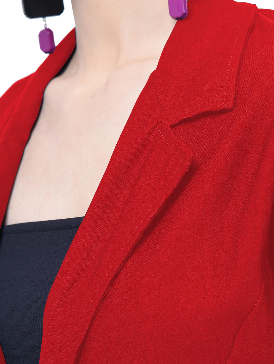 single button casual blazer - 17138931 - Standard Image - 4