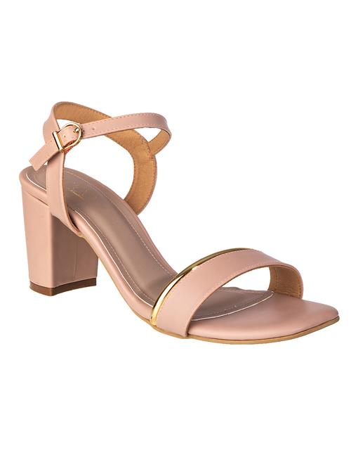 pink synthetic back strap sandals - 17140291 - Very Small Image - 1