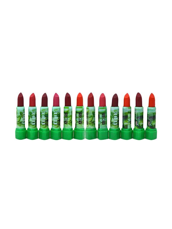 ads pack of 12 alovera matte lipstick - 17142005 -  Zoom Image - 0