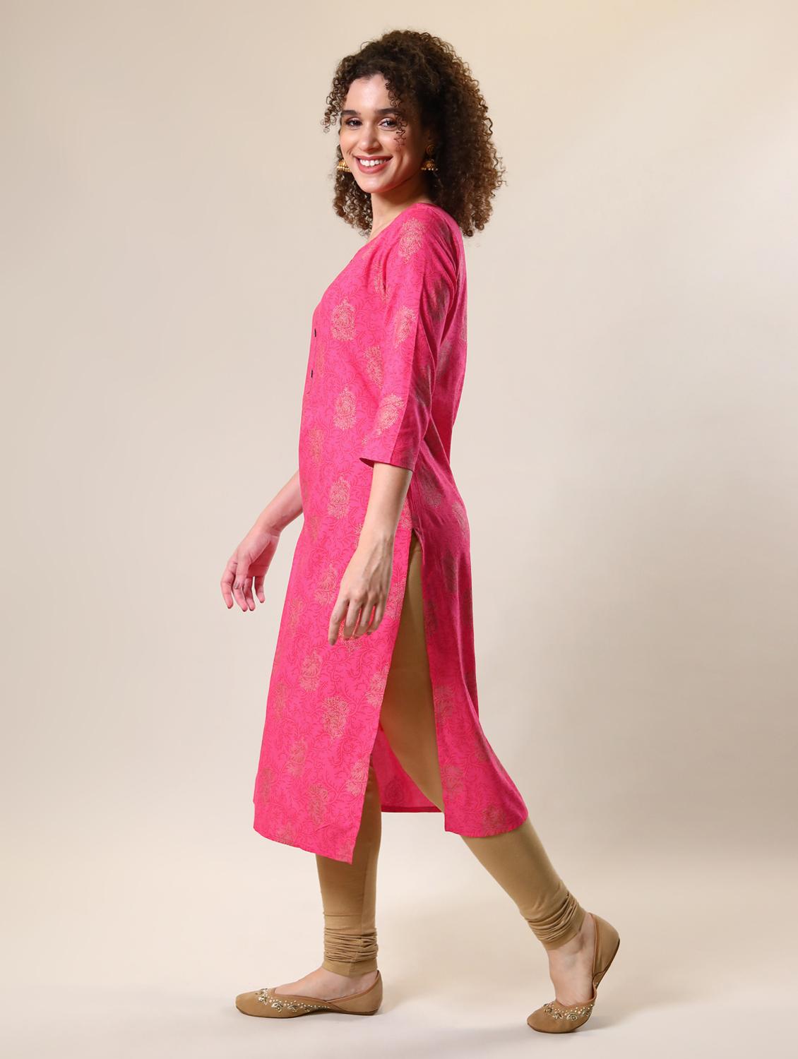 women's straight kurta - 17153228 - Standard Image - 2