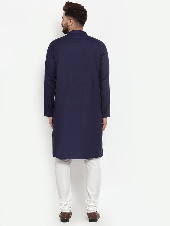 men solid kurta churidar ethnic wear - 17160912 - Zoom Image - 2