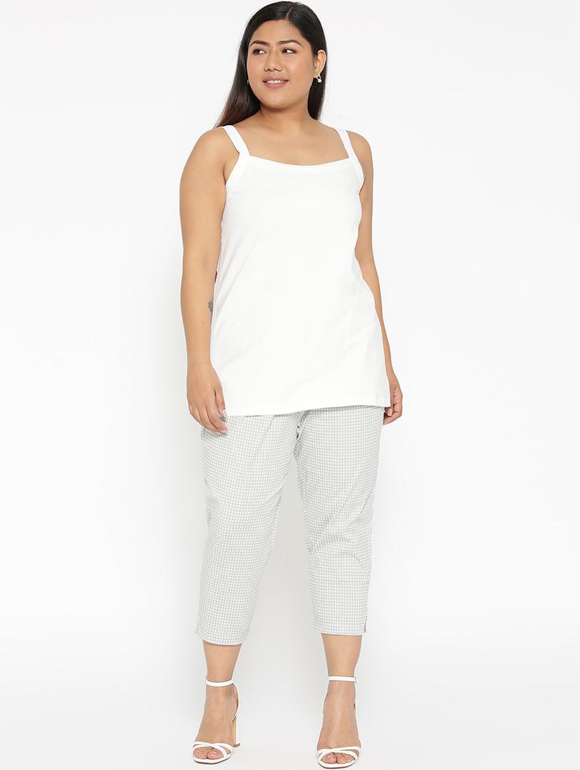 white cotton camisole - 17171937 - Standard Image - 3