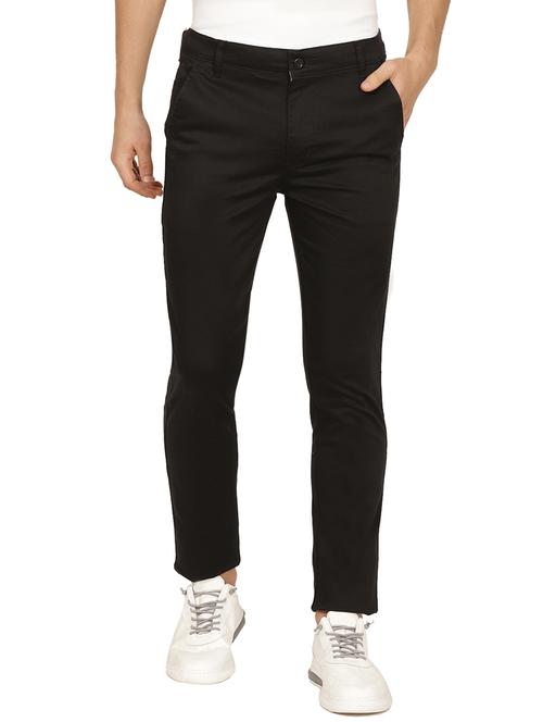 black solid chinos  - 17173606 - Very Small Image - 1