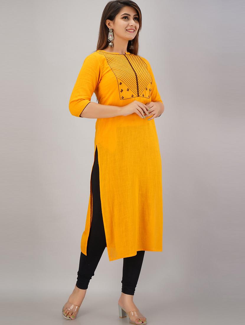 women's straight kurta - 17183342 - Zoom Image - 2