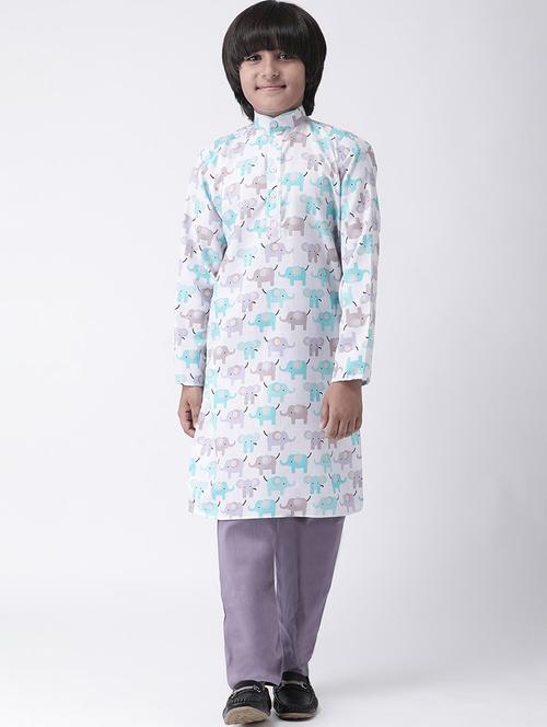 multi colored cotton kurta kurtas & set - 17183851 - Very Small Image - 1
