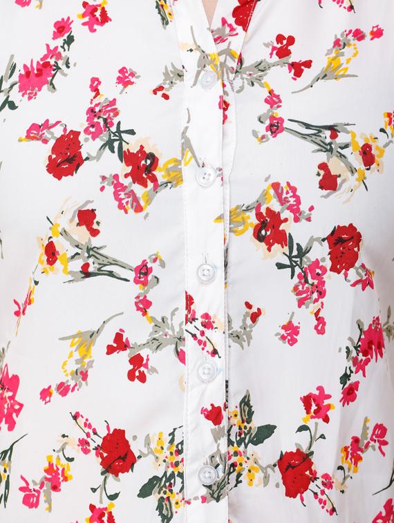 white polyester regular shirt - 17194561 - Zoom Image - 4