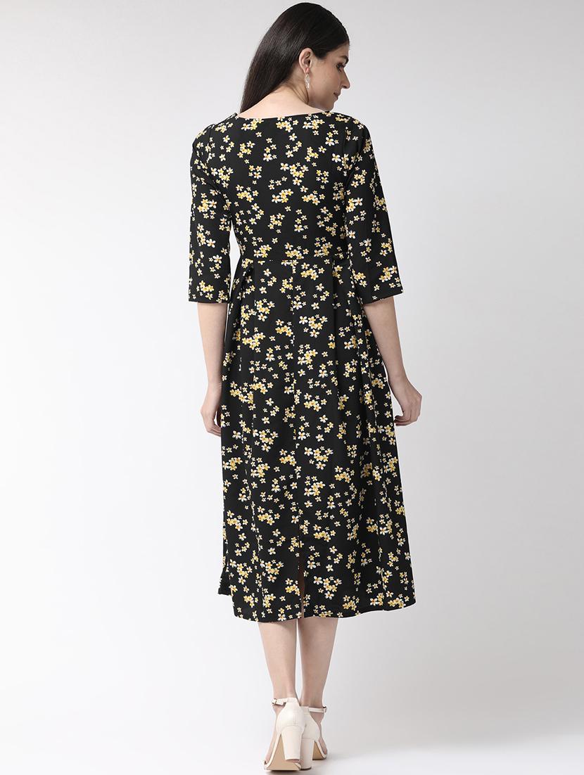 women's fit & flare floral dress - 17197473 - Standard Image - 3
