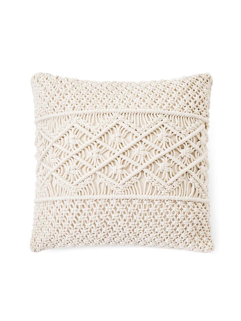 cotton macrame cushion cover (set of 1) - 17246441 - Standard Image - 4