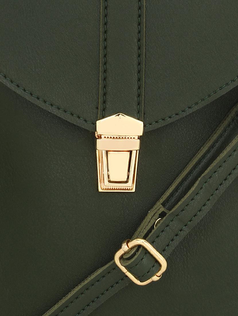 green leatherette (pu) sling bag - 17255859 - Standard Image - 5