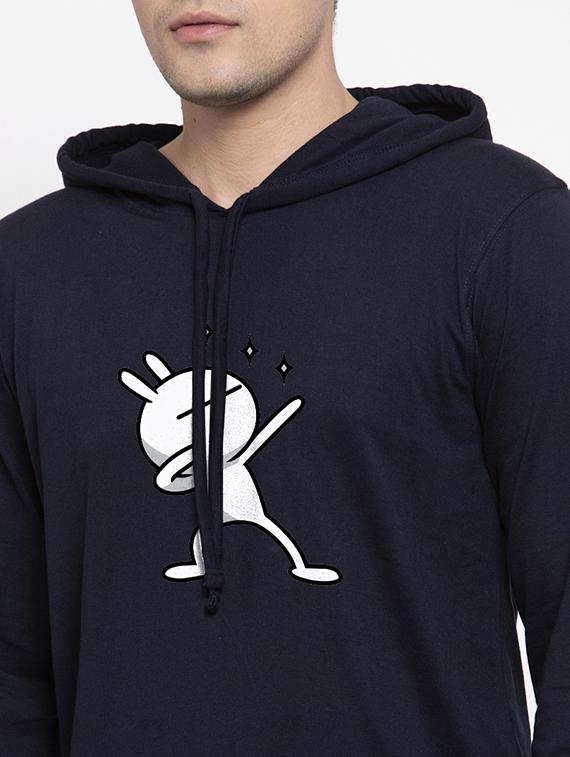 navy blue chest print t-shirt - 17263831 - Standard Image - 4
