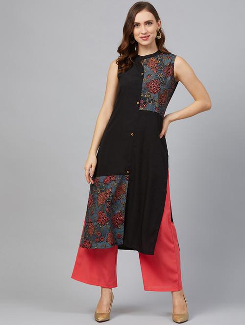 women's straight kurta - 17263947 - Very Small Image - 1