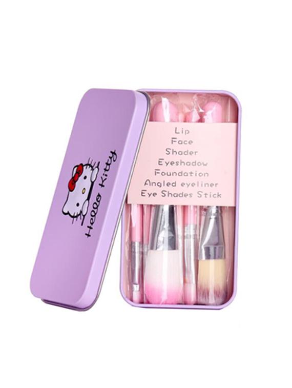 hello kitty pack of 7 makeup brushes 