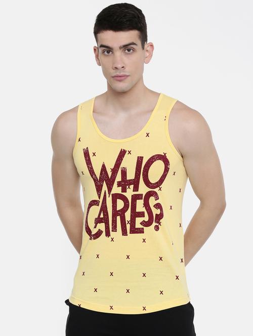 yellow front print t-shirt - 17275653 - Very Small Image - 1