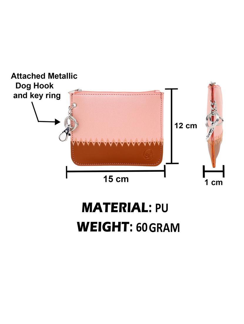 pink leatherette (pu) regular pouch - 17277129 - Standard Image - 6