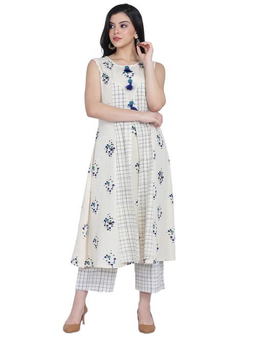 printed a-line kurta  - 17288526 - Very Small Image - 1