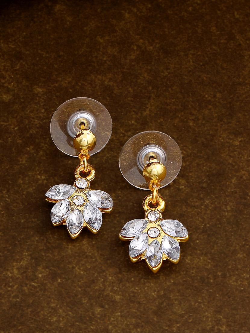 gold metal drop earring - 17327942 -  Standard Image - 1