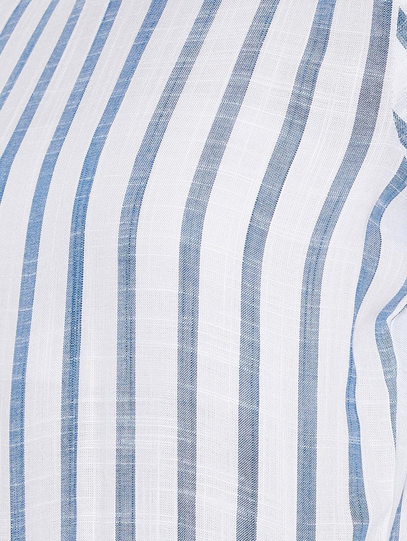 tie front striped jumpsuit - 17334106 - Zoom Image - 3