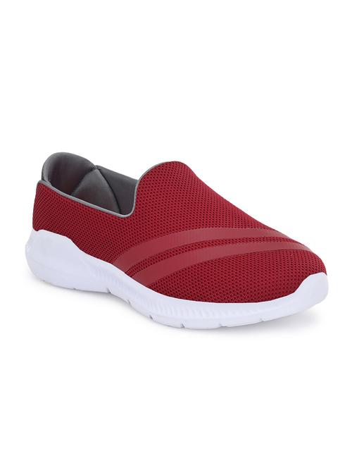 maroon slip on sports shoes - 17342167 - Very Small Image - 1
