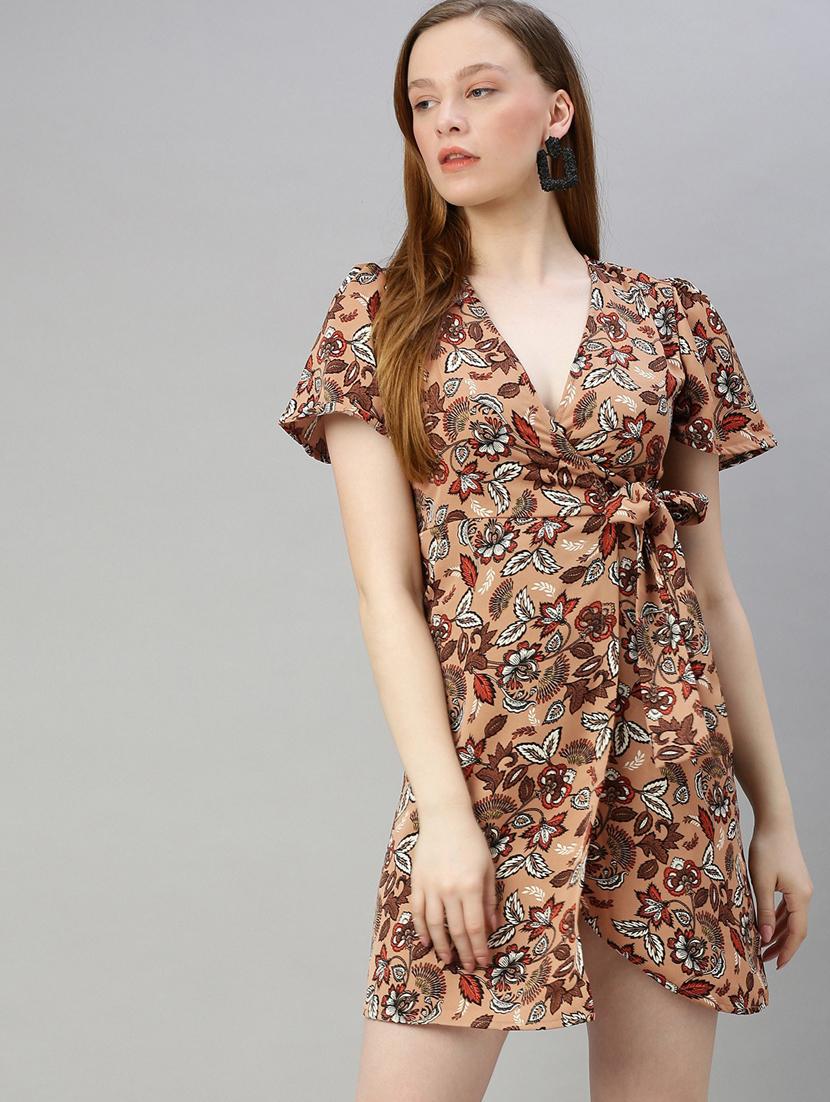 women's wrap floral dress - 17345603 - Zoom Image - 0