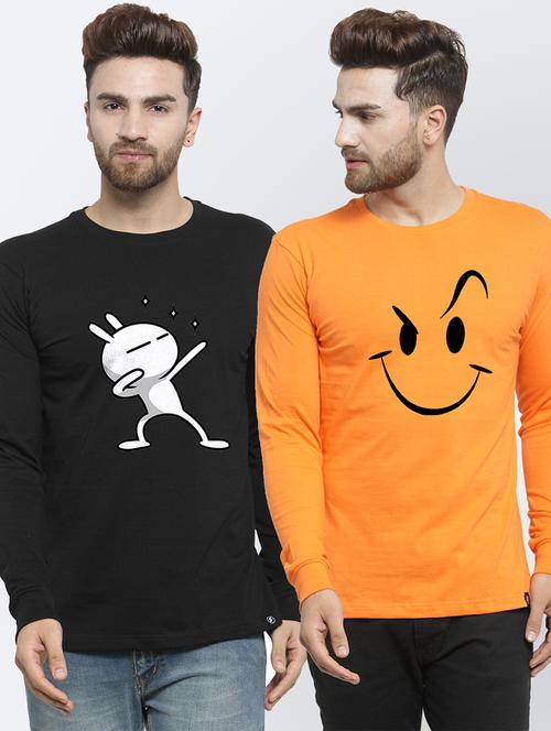 set of 2 chest-printed t-shirt - 17389798 - Very Small Image - 1