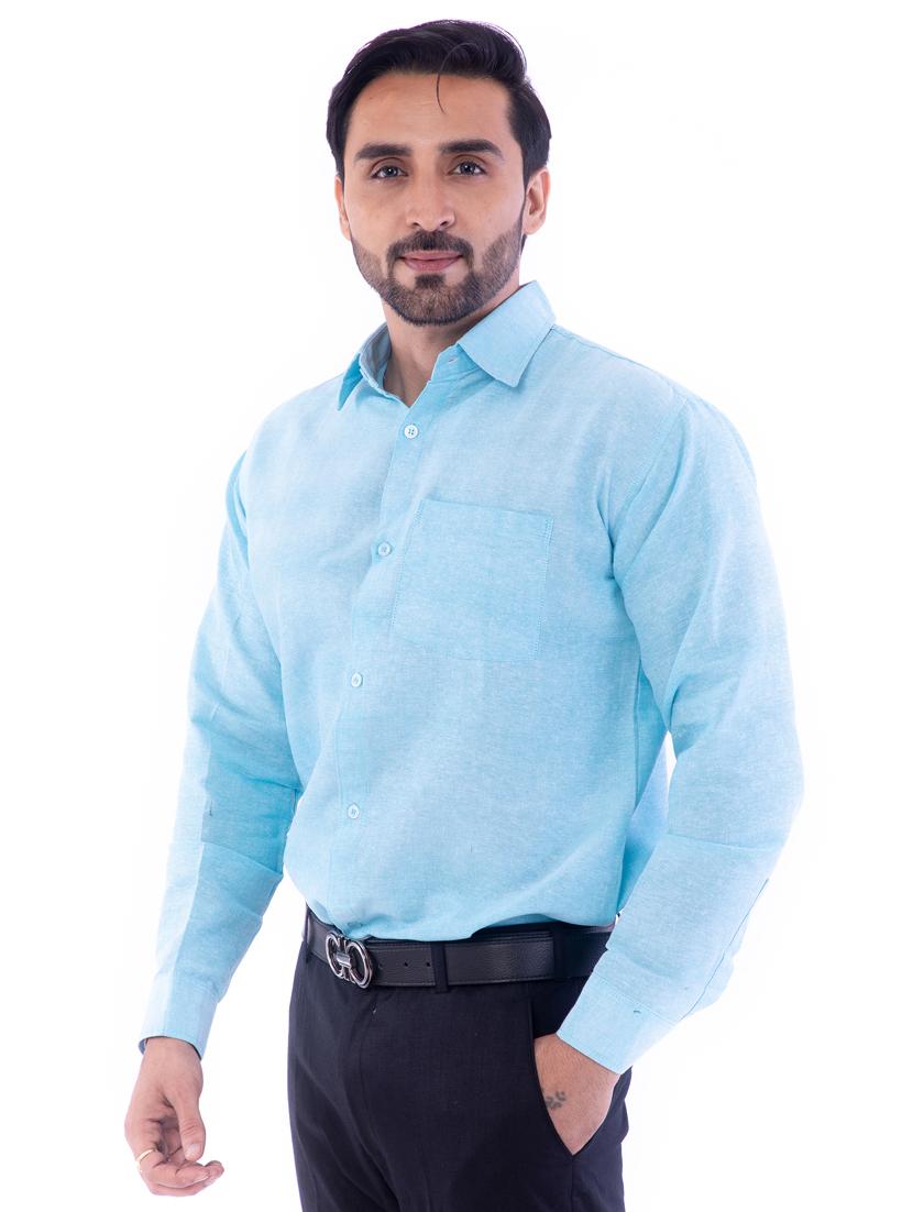 mens solid casual shirt - 17392688 - Standard Image - 3